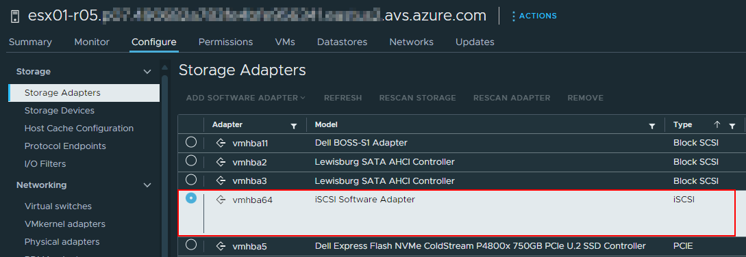 New iSCSI Software adapter::picture-border